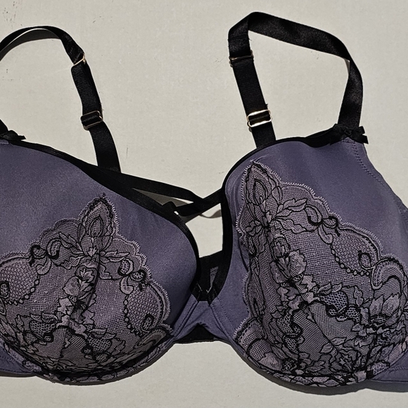 Cacique Lace Detail Purple Bra - Picture 1 of 4